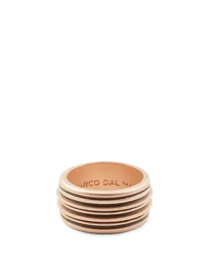 Acies Double 18K Rose Gold Plated Ring