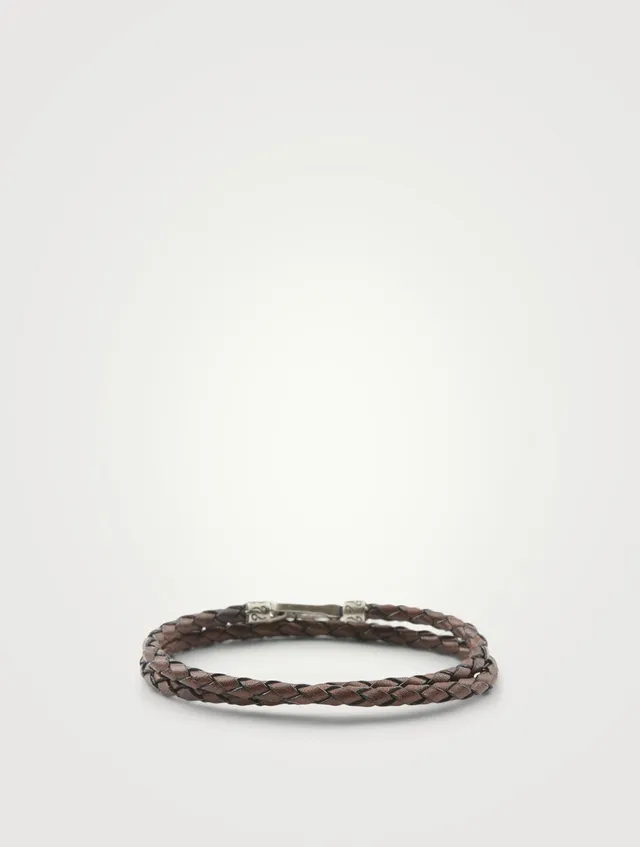 MARCO DAL MASO Lash Double Green Leather Cord Bracelet