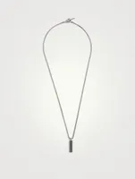 Acies Single Oxidized Silver Necklace