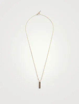 Acies Single 18K Yellow Polished Gold Plated Necklace