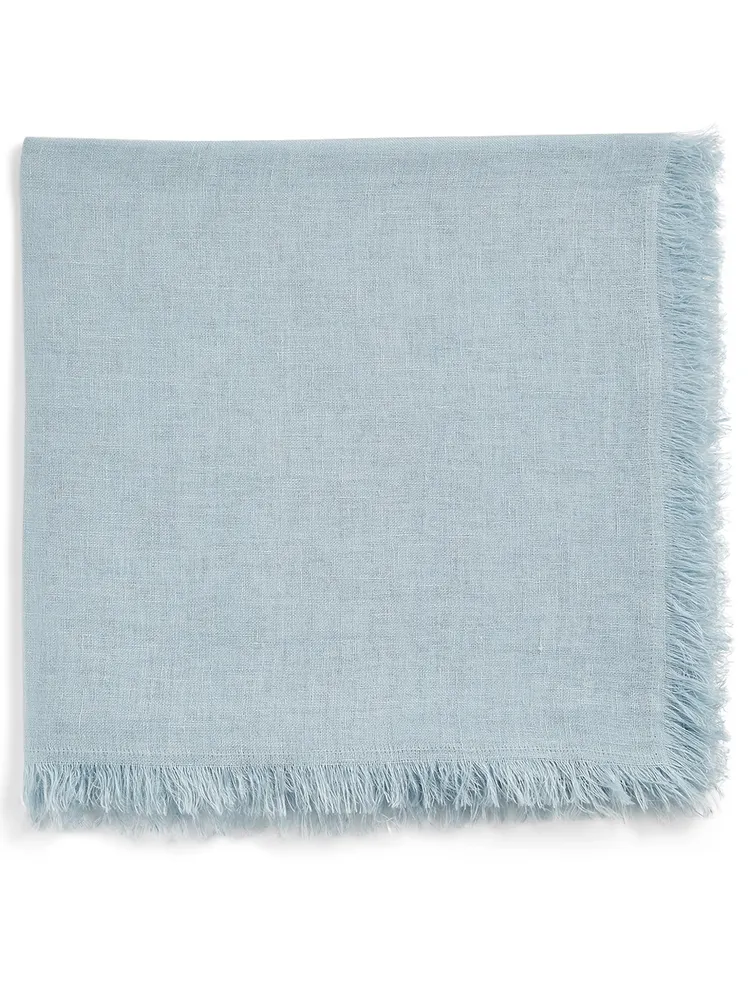Linen Scarf With Fringe