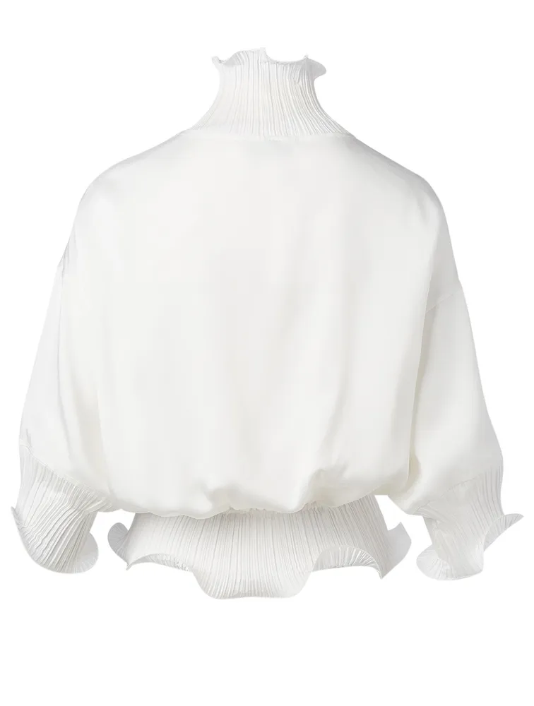 Short-Sleeve Ruffle Top