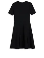 Short-Sleeve Knit Dress