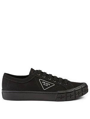 Gabardine Logo Sneakers
