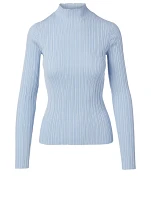 Ribbed Mockneck Top