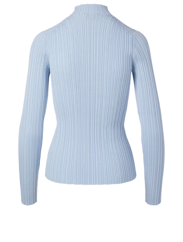 Ribbed Mockneck Top