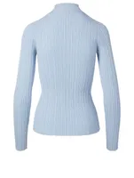 Ribbed Mockneck Top