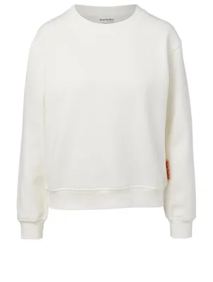 Cotton Sweatshirt With Label