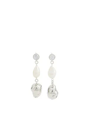 Evolution Drop Earrings With Pearls