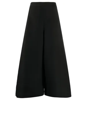 Cotton And Silk Culottes Pants