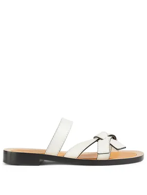 Gate Leather Flat Sandals