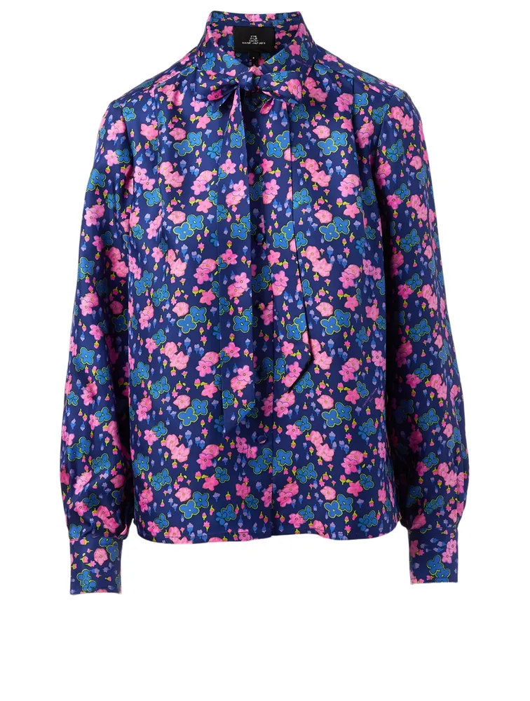 Silk Shirt Floral Print