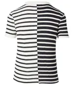 Boy T-Shirt Contrast Stripe Print