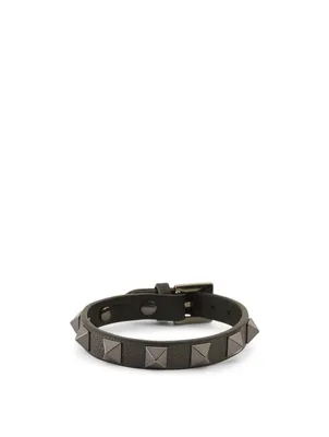 Rockstud Leather Bracelet