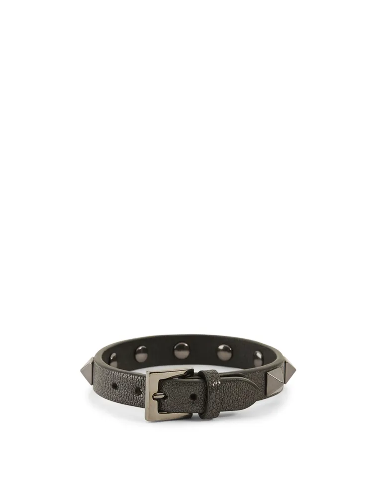 Rockstud Leather Bracelet