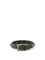 Rockstud Leather Bracelet