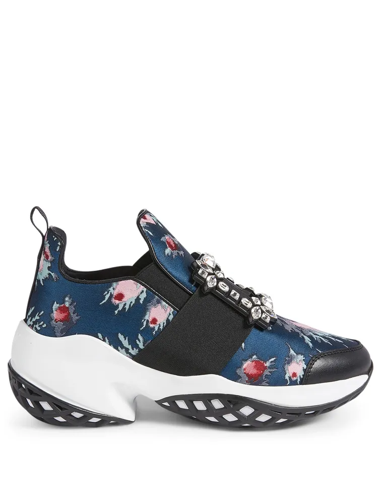 Viv' Run Strass Floral Jacquard Sneakers