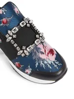 Viv' Run Strass Floral Jacquard Sneakers