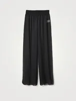 Athena Chiffon Wide-Leg Pants