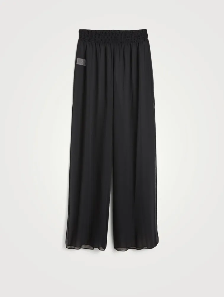 Athena Chiffon Wide-Leg Pants