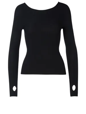Seamless Boatneck Top