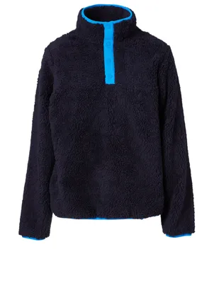 Sherpa Fleece Pullover Jacket