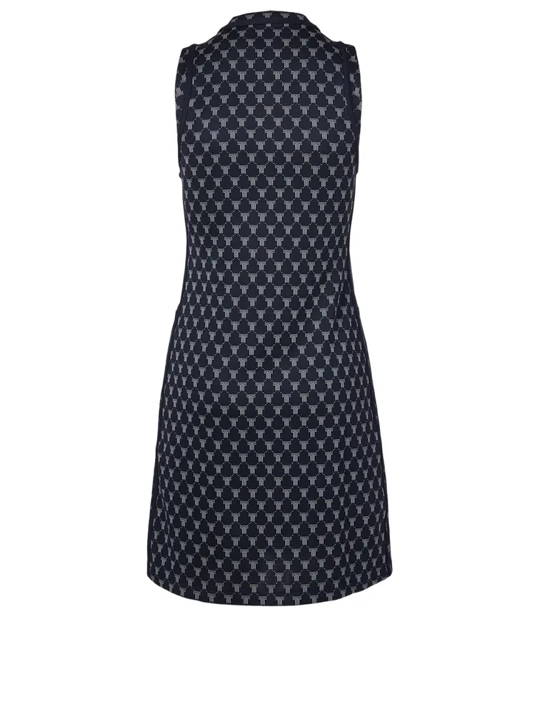 Net-T Sleeveless Track A-Line Dress