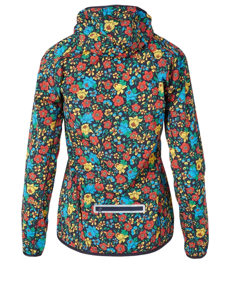 Nylon Packable Jacket Primary Flora Print