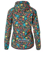 Nylon Packable Jacket Primary Flora Print