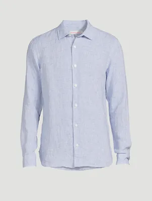 Giles Linen Tailored Shirt