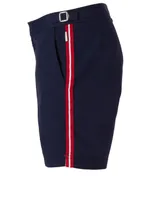Bulldog Swim Shorts With Stripe