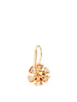Aster 18K Rose Gold Petite Bloom Earrings With Diamonds