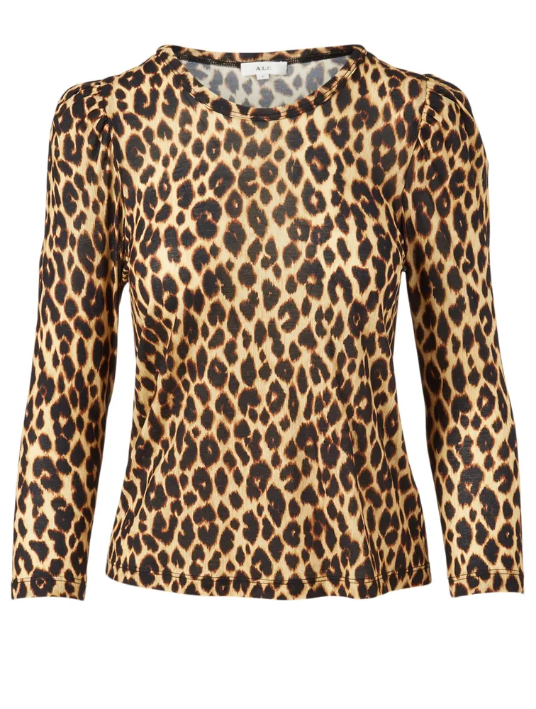 Karlie Cotton Top Leopard Print