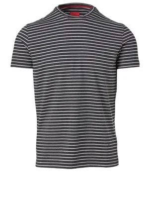 Cotton T-Shirt Striped Print