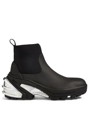 Rubber Ankle Boots With Vibram Sole