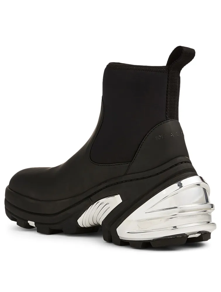Rubber Ankle Boots With Vibram Sole