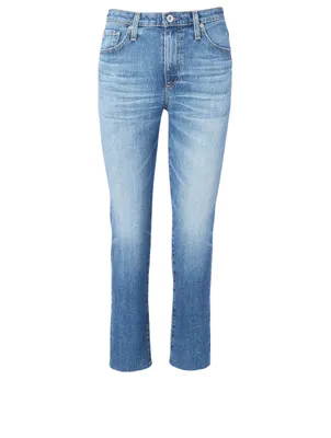 Isabelle High-Waisted Straight Crop Jeans