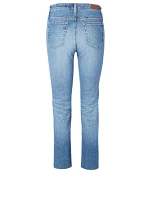 Isabelle High-Waisted Straight Crop Jeans