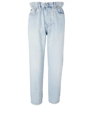 Paperbag High-Waisted Jeans
