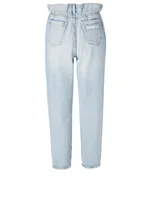 Paperbag High-Waisted Jeans