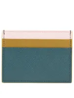 Vanitosi Colourblock Saffiano Leather Card Holder