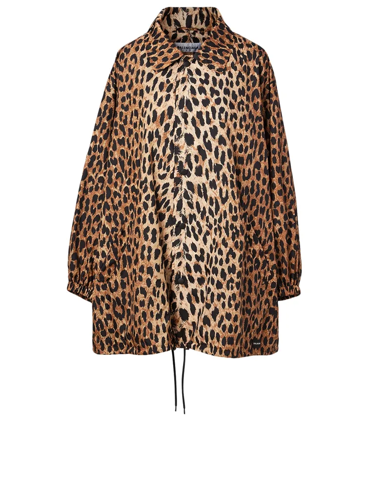 Windbreaker Jacket Leopard Print