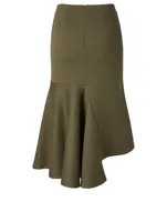 Asymmetrical Midi Skirt