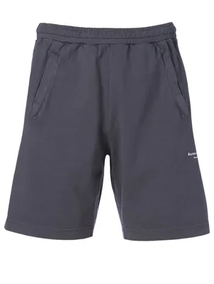 Cotton Shorts With Reversed Logo