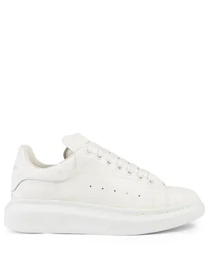 Oversized Leather Sneakers With Glow The Dark Splatter