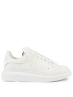 Oversized Leather Sneakers With Glow The Dark Splatter