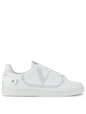 Backnet Perforated Leather Sneakers