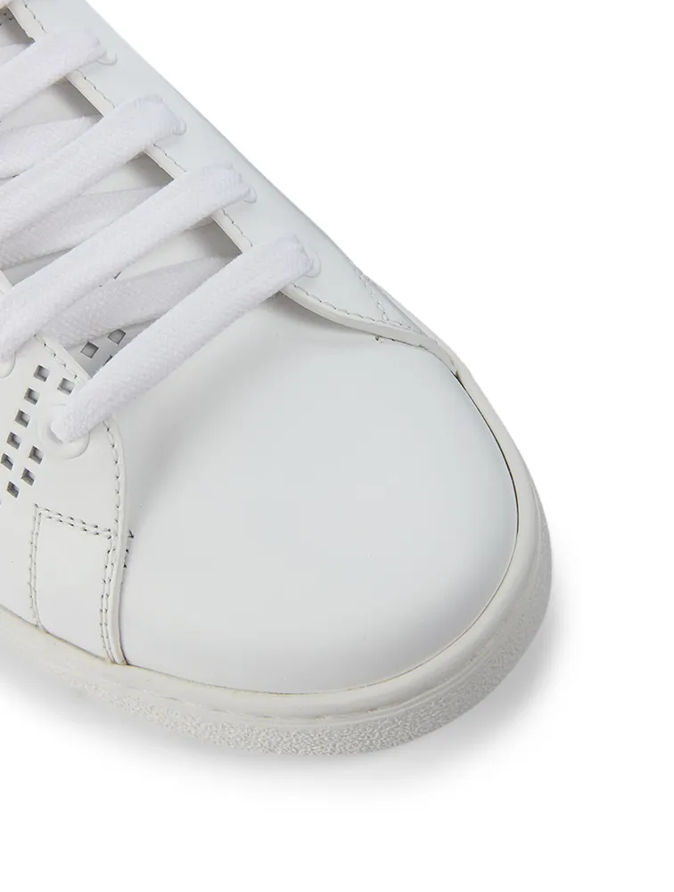 Backnet Perforated Leather Sneakers