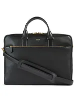 Slim Leather Briefcase