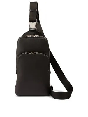 Leather Crossbody Backpack